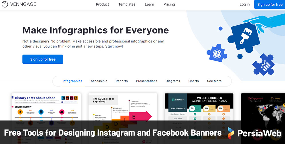 Free Tools for Designing Instagram and Facebook Banners - Venngage
