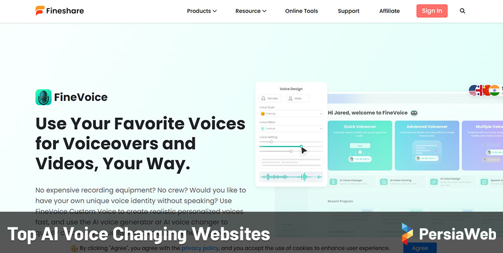 AI Voice Changing Websites
