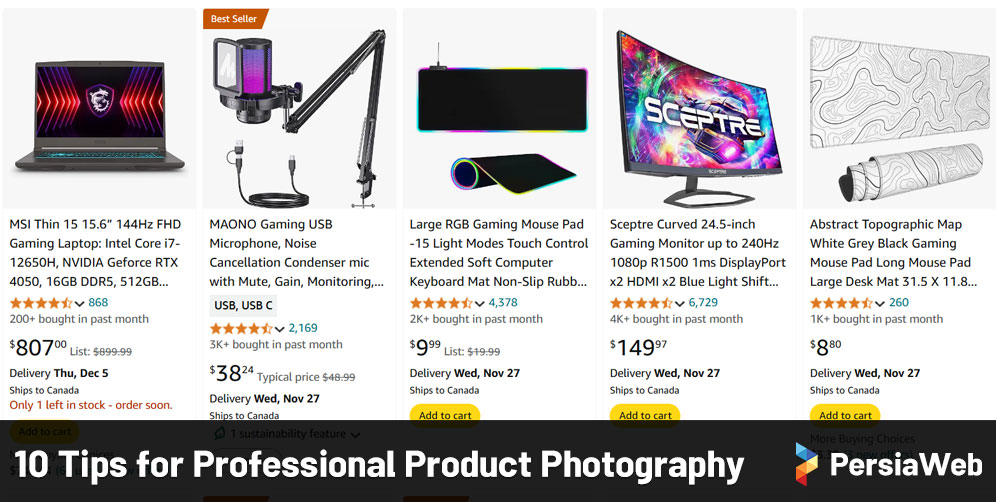 10 Tips for Professional Product Photography