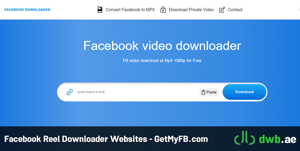 Facebook Reel Downloader Websites - GetMyFB.com