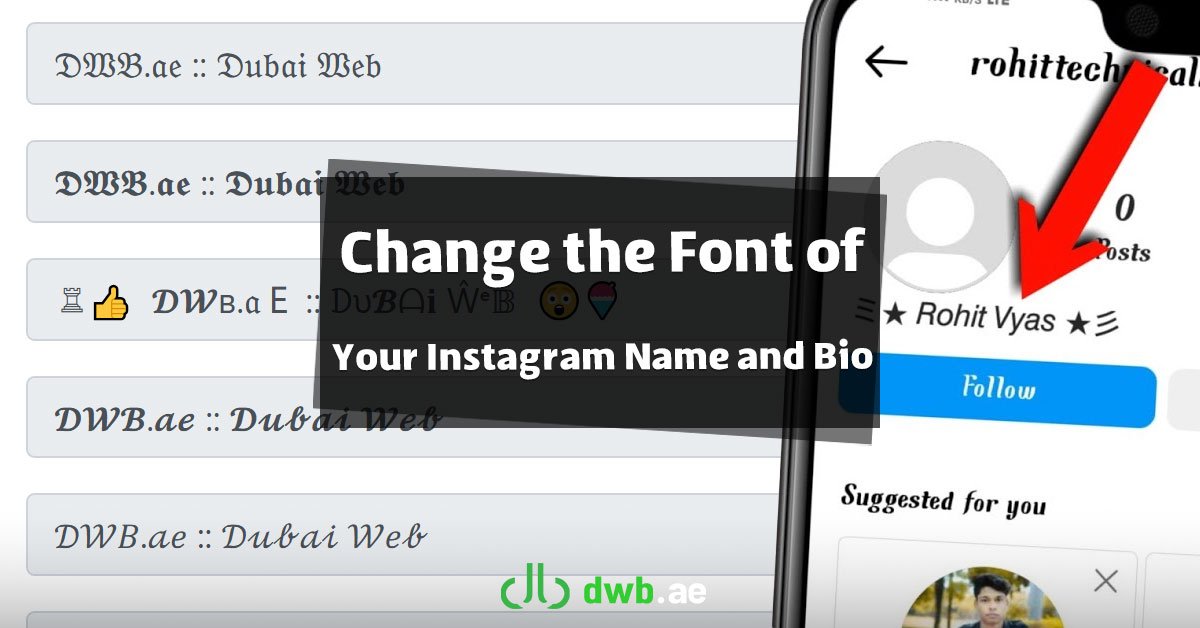 Change the Font of Instagram Name and Bio