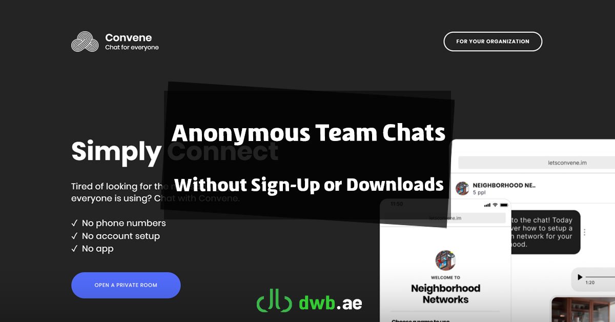 Anonymous Team Chats
