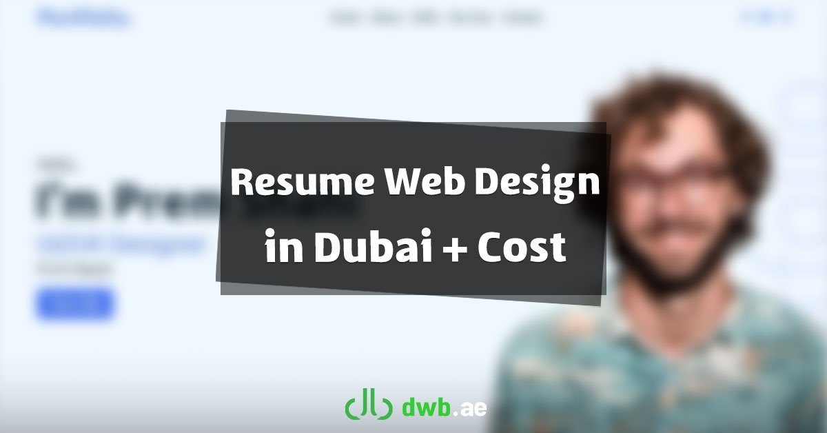 Resume Web Design in Dubai + Cost