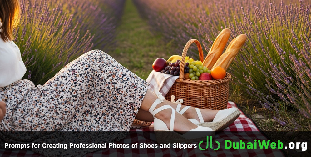 Prompts for Creating Professional Photos of Shoes and Slippers