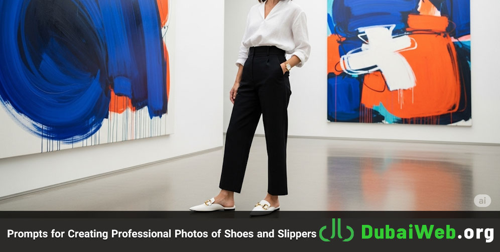 Prompts for Creating Professional Photos of Shoes and Slippers