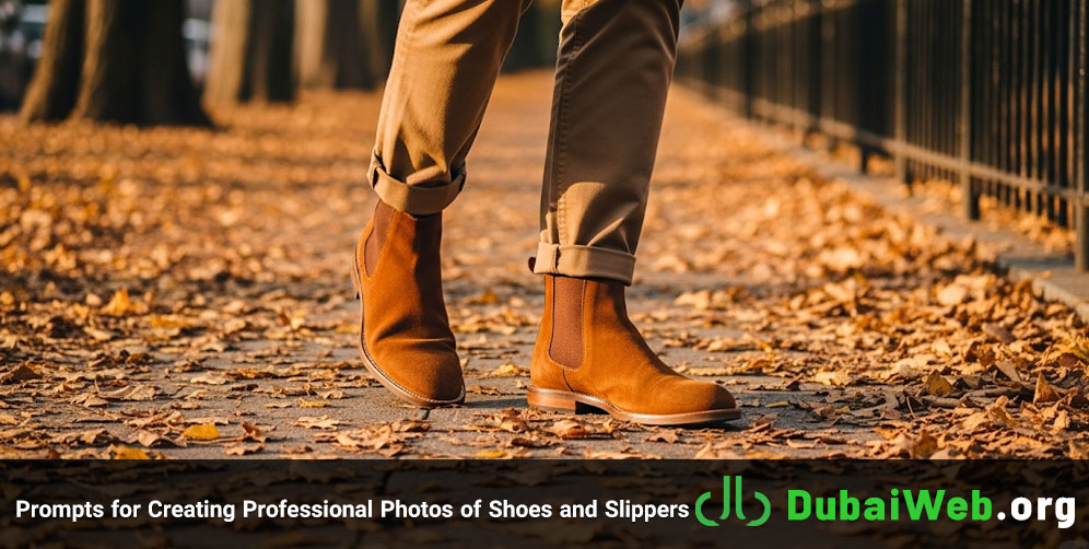 Prompts for Creating Professional Photos of Shoes and Slippers