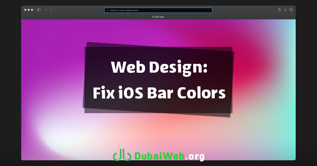 Web Design Tips: Fixing Safari iOS Address and Status Bar Colors