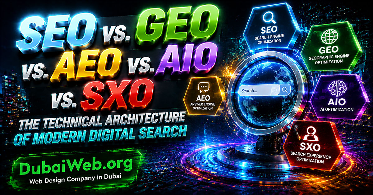 SEO vs GEO vs AEO vs AIO vs SXO: What’s the Difference?